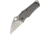 Bladerunners Systems Fragment Framelock Folding Knife, 2.25in Stonewash Cpm S35Vn SS Wharncliffe Blade, Gray Titanium Handle, Pocket Clip, Hexagonal Front Flipper Tab, Black Synthetic Zippered Storage Case, FRAGMENTSTANDARD