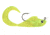 Blaze Fishing Gear Rigged Grub Grub, 5, 3in, Chartreuse/Silver, RCM3-CS