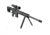 BLK LBL Ruger Precision Rifle Handguard with Integrated Bipod, 14in, Black, BL-RPR-B-14-BLK