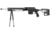 BLK LBL Sig Cross Bipod 14in Rifle Handguard, Black, 14, BL-SIGX-B-14-BLK