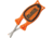 Block Sharpener The Block Knife Sharpener O/B, 5.5 overall, Orange and black polypropylene and thermal plastic, ORANGE / BLACK