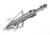 CrossFire Gravedigger Broadhead Hybrid Mechanical Cut-On-Contact Tip, Stainless Steel Blades, Silver, 100 Grain, 3 Pack, BLS10775