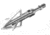 BloodSport Gravedigger Cut-On-Contact, 125Gr, 3 Pack, Stainless Steel, BLS-10776