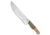 Blue Collar Blades Custom Chef's Kitchen Knife, 9.00in, AEB-L Steel, Drop Point Blade, Wood, Blue/Wood Handle, Blue/Wood/Gray, 14.00 inch, BHQ-205658