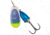 Blue Fox Classic Vibrax 01, Sinking, 2-19/50in, 1/8oz, Blue Scale/ Chartreuse Tip UV, 60-10-316IC