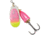 Blue Fox Classic Vibrax 01, Sinking, 2-19/50in, 1/8oz, Pink Scale/ Chartreuse Tip UV, 60-10-314IC