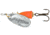 Blue Fox Classic Vibrax Spinner, 3/16 oz Silver/Fluorescent Red Painted, 60-20-113