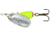 Blue Fox Classic Vibrax Spinner, 3/16 oz Silver/Fluorescent Yellow Painted, 60-20-112