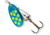 Blue Fox Classic Vibrax Spinner, 3/8 oz Blue/Fluorescent Yellow/Silver UV, 60-40-329ICIC