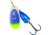 Blue Fox Classic Vibrax Spinner, 5/8 oz, Blue Scale/Chartreuse Tip UV, 60-60-316ICIC