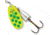 Blue Fox Classic Vibrax Spinner, 7/16 oz, Fluorescent Yellow/Fluorescent Green/Silver UV, 60-50-327IC