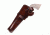 Blue Stone Safety Wild Bill Holster 6in Barrel /Left Hand, Mahogany, Revolvers