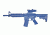 Blue Training Guns by Rings M4cmd Flttopcstckfrailacog Wbk - FSM4CFTRCSACOGWB