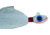 Blue Water Candy Grinning Gus Fishing Jig, 2 oz, White Skirt/White Head, 50001