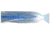 Blue Water Candy Hair and Mylar Skirt, 1/4oz, White w/Aqua Mylar, 11419