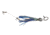 Blue Water Candy Wedgie Slow Troll Saltwater Lure, Supreme Blue/Silver Squid &amp; Mylar on Silver Head, 39903