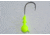 Blue Water Candy X-Eyed Ball Jig Head, 1/4 oz, Chartreuse 5/Pack, 24103