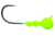 Blue Water Candy X-Eyed Ball Jig Head, 1/8 oz, Chartreuse 5/Pack, 23803
