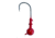 Blue Water Candy X-Eyed Ball Jig Head, 3/8 oz, Red, 4/Pack, 24205