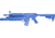 Blueguns Colt M4 Commando Training Guns, Not Weighted, No Light/Laser Attachment, Rifle, Flat Top, Fwd Rail, M203 Grenade Launcher, Blue, FSM4CFTRM203
