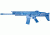 Blueguns FN SCAR16S Closed Stock Training Long Gun, Blue, FSFNSCAR16SCS