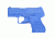Blueguns Heckler &amp; Koch P30SK Training Guns, Unweighted, w/o Light/Laser Attachment, Handgun, Blue, FSP30SK