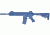 Blueguns H and K 416 w/14.5in Barrel w/Surefire Adaptor Training Long Gun, Blue, FS41614.5SF