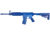 Blueguns Colt M4 Training Guns, Unweighted, w/o Light/Laser Attachment, Rifle, Flat Top Open Stock, 14in Barrel, Blue, FSM4FT14