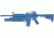 Blueguns by Rings Blueguns - M4 Open Stock Fwd Rail W/ M203 - FSM4RM203