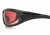 Bobster Charger Sunglass, Blk Frame, Rose Lenses ECHA001R