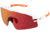 Bobster Flash Sunglasses - Matte White/orange Frame W/smoke Black Red Revo Lens - BFLA01