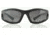 Bobster Resolve Interchangeable Sunglasses - Black Frame w Anti-fog Smoked and Clear Lens ERES101