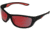 Body Glove Vapor 1802 Sunglasses, Rubberized Black Frame, Smoke with Red Mirror Polarized Lenses, 10241828.QTM