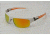 Body Glove Vapor 20 Sunglasses, Matte White Frame, Brown Polarized with Orange Mirror Lens, Polarized, 10228622.QTM