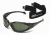 Body Specs BS Cups 2, Metallic Shiny Black Frame / Smoke-Green Lens