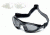 Body Specs BS-Twin Goggles w/ Anti-Fog Interchangeable Gray/Clear Lenses, Black Frame