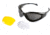 Body Specs BS Cups 2 Goggles, Metallic Bronze Frame w/Grey, Clear, Yellow Lens BS-CUPS-2