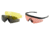 Body Specs Pistols Interchangeable Sunglasses, Black Frame / LightRose-Yellow Smoke Lens