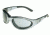 Body Specs Sunglass &amp; Goggle, Silver Chrome Frame, Grey, Clear, Light Rust Lens BSG-SILVER-CHROME13