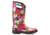 Bogs Womens Spring Flowers Rain Boot,Black Multi,Size 9 71897-009-9