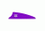 Bohning Shield Cut X Vanes, Purple 1.75 in. 100 pk. 10772PU175