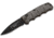 Boker 01Kals96 Kalashnikov 2.52 Drop Point Plain/Serrated Black D2 Steel Blade Gray Aluminum Handle