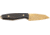 Boker AK1 Damast Gold Fixed Blade Knife by Alex Kremer, 3in, Gold Plated Damascus Blade, Curly Birch Wood Handle, 122511DAM