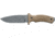 Boker Bf-700T Black Fox Tora Fixed Blade Knife, 4.92in, 440C, Coyote Tan, BF-700T