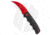 Boker Black Widow Hawkbill Kalashnikov Automatic Folding Knife, 3.25in, AUS-8 Stainless Steel, Hawkbill Blade, Aluminum Black Handle, Red/Black, 7.625in, BHQ-103274