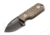 Boker Magnum Lil Friend Micro Fixed Blade Knife, 3.38in Overall, 1.38in, 440A, Black Stonewash Drop Point Blade, Tan G10 Handle, Kydex Sheath, 02SC743