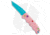 Boker Mini Dessert Warrior Kalashnikov Automatic Folding Knife, 2.50in, D2, Tanto Blade, Aluminum Pink Handle, Blue/Pink, 5.75in, BHQ-184957
