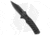 Boker Plus Strike Bowie Automatic Folding Knife, 3.25in, D2, Clip Point Blade, Aluminum Black Handle, Black/Black, 7.875in, BHQ-125300