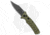 Boker Plus Strike Bowie Automatic Folding Knife, 3.25in, D2, Clip Point Blade, Aluminum OD Green Handle, Black/OD Green, 7.875in, BHQ-125301