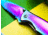 Boker Magnum Rainbow II Folding Knife, 4in Closed, 3in, 440A, Spectrum Partially Serrated Blade, Spectrum Stainless Steel Handle, 01YA107